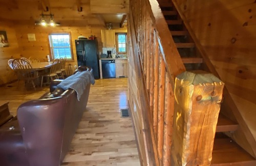 McArthur Cabin | Timber Cabin Set on 300 Private Acres 20 Miles from Hocking Hills