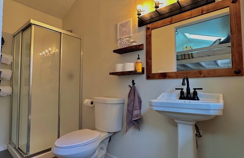 Julian Cottage | Tiny Farmhouse Cottage with Loft - Drift Asleep by Stargazing through Skylight