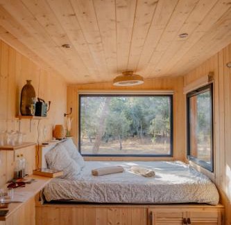 Le Luc House | Tiny-House en Nature - Salle de bain italienne - Lit king Grand confort
