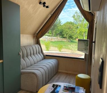 Vesoul Agglomeration Cabin | Tiny House Mon Cabanon grand jardin terrasse climatisation