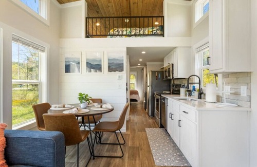 Mills River House | tiny monroe · Trout Lily Tiny Home @ Acony Bell Village