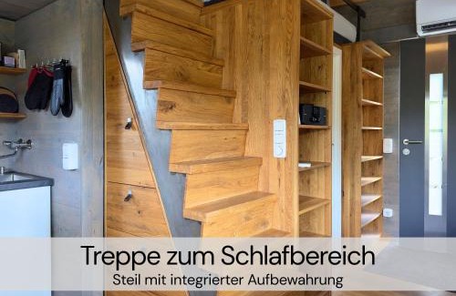 Buhlau House | TinyHousebeiDresden spektakuläres winziges Häuschen auf Stelzen im Pferdeteich, Kaminofen, umlaufende Terrasse - Nähe Sächsische Schweiz - Von Juni - September Mindestmietzeit 1 Woche Sa-Sa