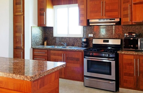 La Esplanada Apartment | Top-floor 3BD quiet Sosua condo wih large pool, WIFI, BBQ, A/C, Cable TV