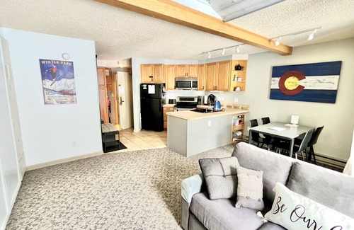 Winter Park Apartment | Top floor unit on The Corridor! Beautiful alpine views! 5 min. walk to WP Base!