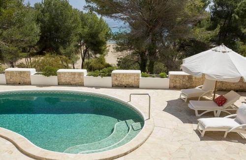 Santa Eulalia del Rio House | Top Holiday villa with pool, 1st line on the beach - unique in Ibiza