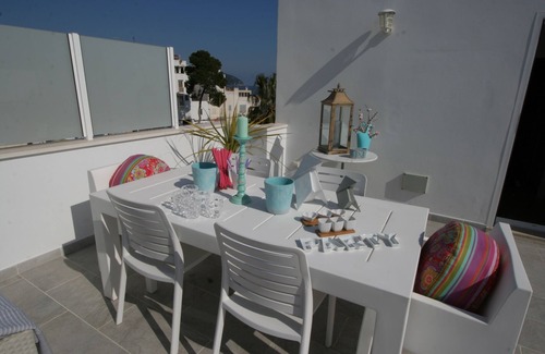 Cala Bona Apartment | Top-modern,comfortable duplex apartment with large roof terrace 100m to the sea
