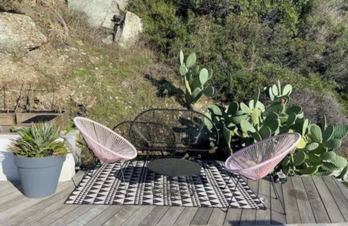 Figarella House | Top of villa with pool at the seaside