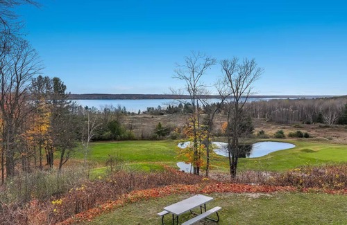 Kewadin Condo | 🛶 Torch Lake Vista – A-Ga-Ming Golf & Lakeview Condo | Large Patio ➠ 741/Unit 9B