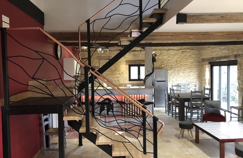 Gourdon House | Traditional sluice-gate truss hones some on 10 hectares of ground-swimming pool