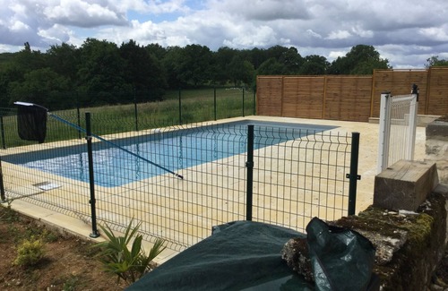 Gourdon House | Traditional sluice-gate truss hones some on 10 hectares of ground-swimming pool
