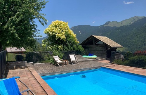 Essert-Romand Ski Chalet | Traditional wooden chalet sleeps 14,