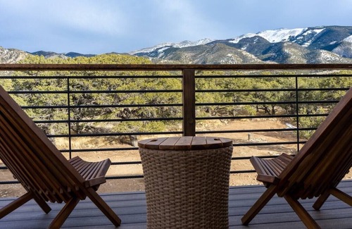 Zapata Cabin | Trails End Getaway · Modern Cabin w/Hot Tub near Sand Dunes Nat'l Park