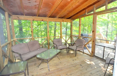 Great Cacapon House | Trails End - riverside | pets | hot tub | wifi | fire pit | grill