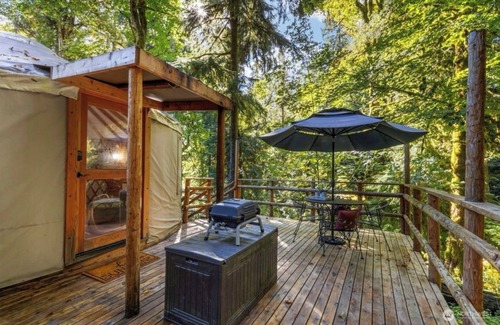 West Hills Cabin | Tranquil Forest Yurt Retreat in Washington State.