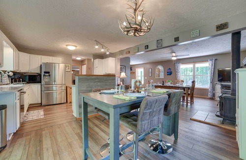 Gaylord House | Tranquil Home on Fowler Lake w/Private Boat Dock!