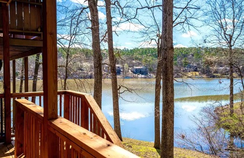 Hot Springs Village House | Tranquil lake view, double decks, beach, golf, hike, fish, indoor pool-gym 4fee