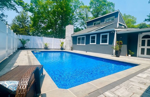 East Stroudsburg House | Tranquility in 3br House Pocono Mountains Private Pool, Sauna,Hot tub, game room