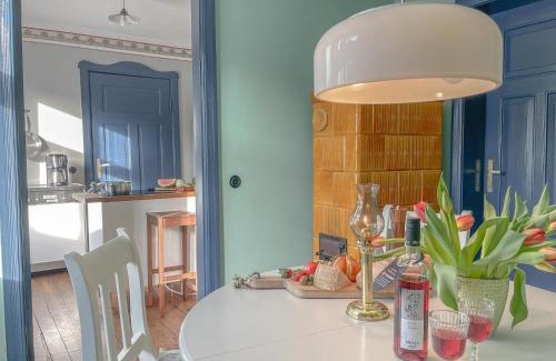 Ahlbeck House | traumHaff denkmalgeschützter Amalienhof Sauna, offener Kamin, Hund