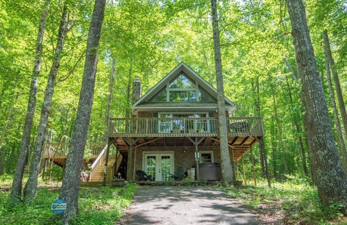 Shatley Springs Cottage | Tree House Chalet - Hot Tub - Firepit - Gas Fireplace - Close to Shatley Springs Restaurant