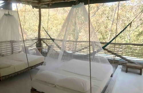 Arroyo Cruz House | Tree house Pergola Swimming pool at a virgin beach