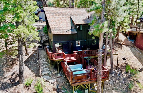 Big Bear Lake Cabin | TreeLicious | Jacuzzi, Cozy Chalet close to Slopes