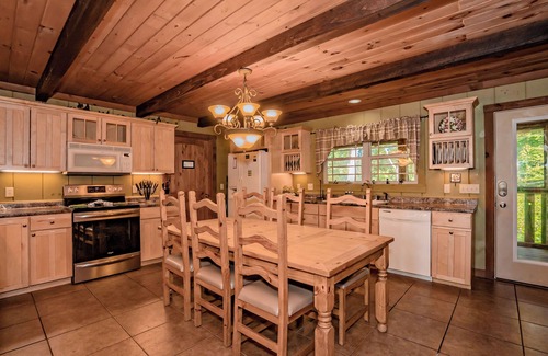 Gatlinburg - Pigeon Forge Cabin | TreetopRetreat: MtnViews*HotTub*WiFi*OutdoorFireplace