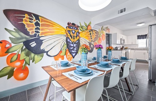 Tampa Heights House | Trendy 7 Bedroom Home | Private Heated Pool