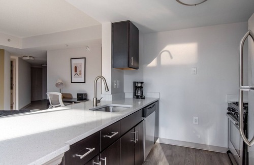 Bethesda Apartment | Trendy Bethesda 2BR w/Doorman & Pool, nr Metro & Dining, by Blueground
