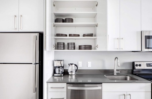 St. Elizabeth's Apartment | Trendy Brighton 1BR w/W/D, Gym, near T, Shops + Dining, by Blueground