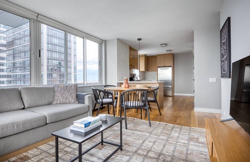 Hell's Kitchen Apartment | Trendy Midtown West 2BR w/Gym & W/D, nr Museum & Park, by Blueground
