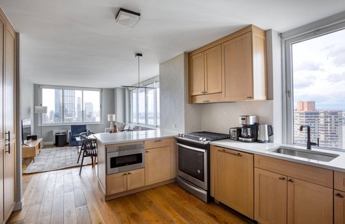 Hell's Kitchen Apartment | Trendy Midtown West 2BR w/Gym & W/D, nr Museum & Park, by Blueground