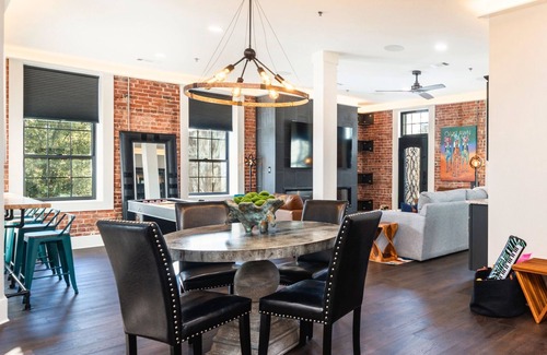 Hot Springs House | Trendy Urban Loft Space | Fireplace | 4 BDR