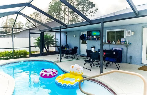 Lakeland House | Tropical Paradise - Private Heated Pool, Screened Lanai, No Cleaning Fee