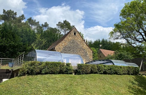 Saint-Amand-de-Coly Cottage | Truffière du Vignou, gîte charme, piscine privée
