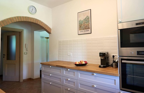 Volterra House | Tuscany holiday home for 2-6, private pool, fenced garden, scenic terrace view