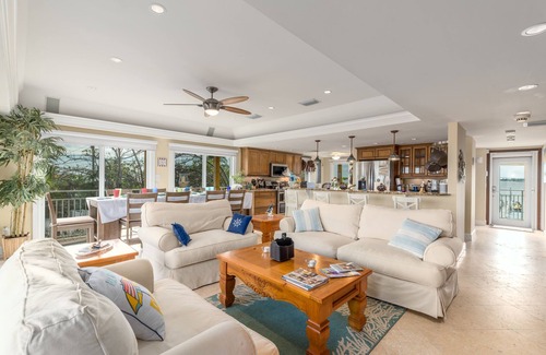 Stuart House | Twice As Nice: 2 SideBySide Ocean-2-River Beach Houses: Docks, Pools, Hot Tubs
