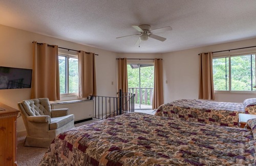 Beech Mountain Hotel | Two Level Condo Spiral Staircase, Fall in Love with Beech!