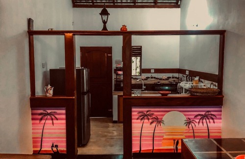 Unawatuna Villa | Two separate bedrooms with attached bathrooms,kitchen and living roomnn