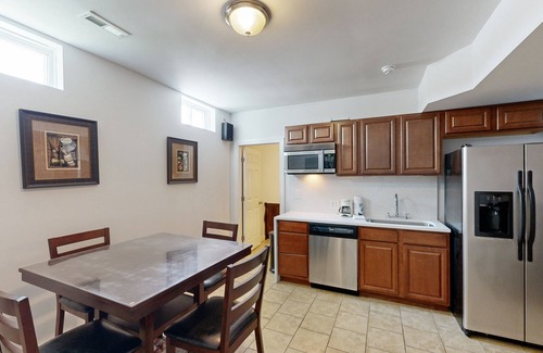 Orange House | Two-story, lakefront getaway with dock, beach, grill, 2 kayaks, 2 canoes, AC