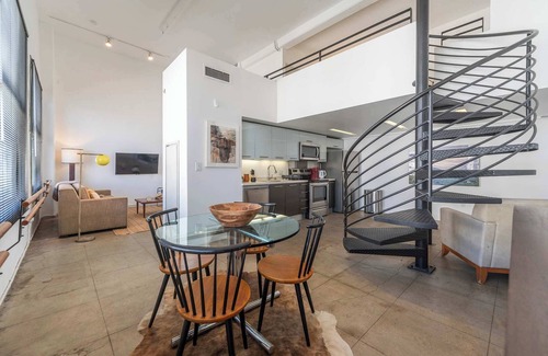 Historic Core Apartment | Two-Story Loft on the 10th Floor in Downtown LA!