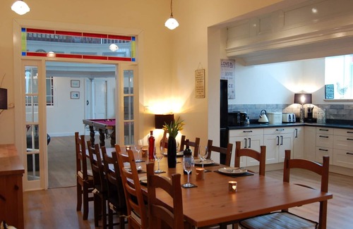Tywyn House | Ty Capel, converted chapel with hot tub in Tywyn