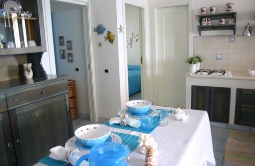 Torre San Giovanni Apartment | Typical Mediterranean home by the sea with large terrace