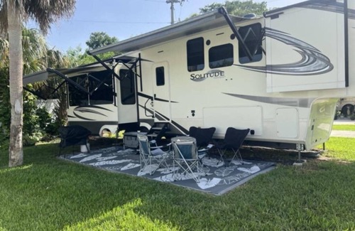 North Fort Myers House | Ultimate Comfort! Rent Our Grand Design Solitude 373FB-R 5th Wheel Camper!