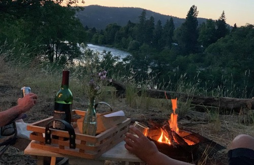 Greenacres House | Ultimate RV Glamping on the Spokane River with a Million Dollar View