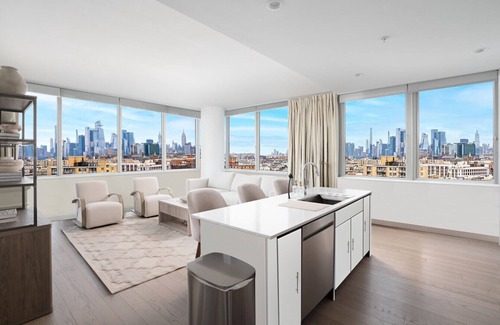 Hoboken Apartment | Ultra Luxury Apt - Panoramic NYC View - Minutes to City