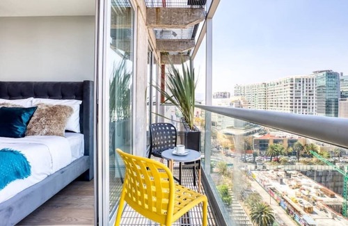 Miguel Hidalgo Apartment | Unique Apt w/Balcony+Views|Gym+Pool+Rooftop+Lounge