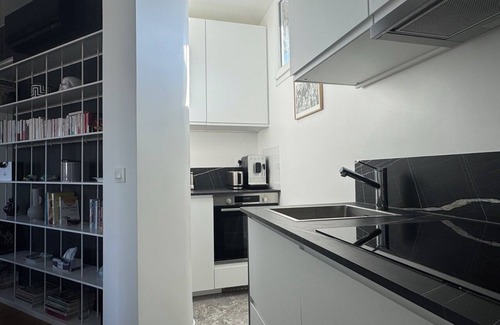 Quartier Saint-Ambroise Apartment | Unique central arty Penthouse with 2 bedrooms, airCond and terraces