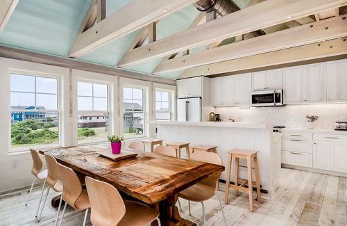 Kitty Hawk House | Unique coastal home & pool house with private pool and retro finishes