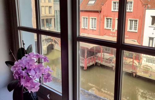Ghent City Centre Apartment | Unique Historic Mill Loft by the River Lys