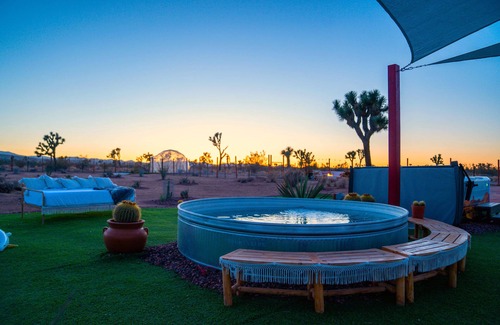 Yucca Valley House | Unique Joshua Tree Eclectic Hacienda, Private Fenced 9 acres + Dog Friendly